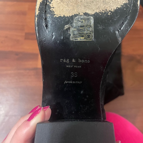 Rag & Bone Ashby Genuine Suede Leather Lined Over the Knee Boot with Block Heel - Picture 4 of 5